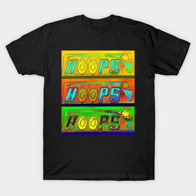 Hoops pop art T-Shirt by dltphoto